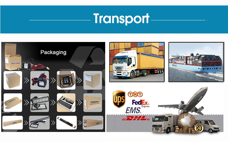 Aurora High Power Side Shooter LED Round Driving Light Bar