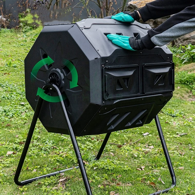 Outdoor Kitchen Composting Food Waste Disposer Garden Compost Bin