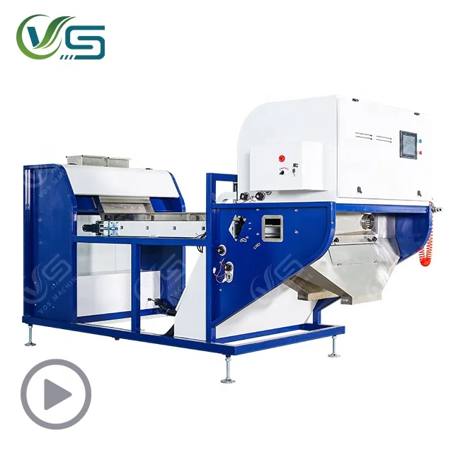 Belt type optical color sorter dried shrimp color sorting machine
