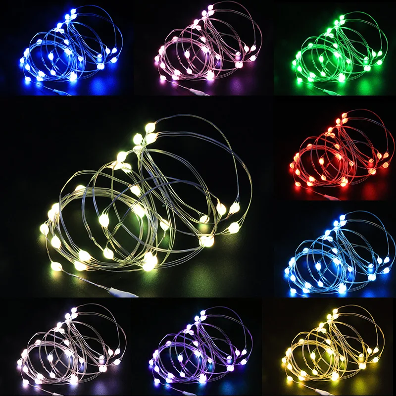 10m Fairy Lights RGB Smart Christmas Tree Lights Point APP Control Colorful USB Powered Flash Christmas Outdoor RGB Led String
