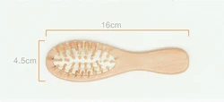 YQ-WBC16 Factory Price Hot Sell Comfortable Style Adult Children Baby Hair Comb Wooden Airbag Massage Round Comb