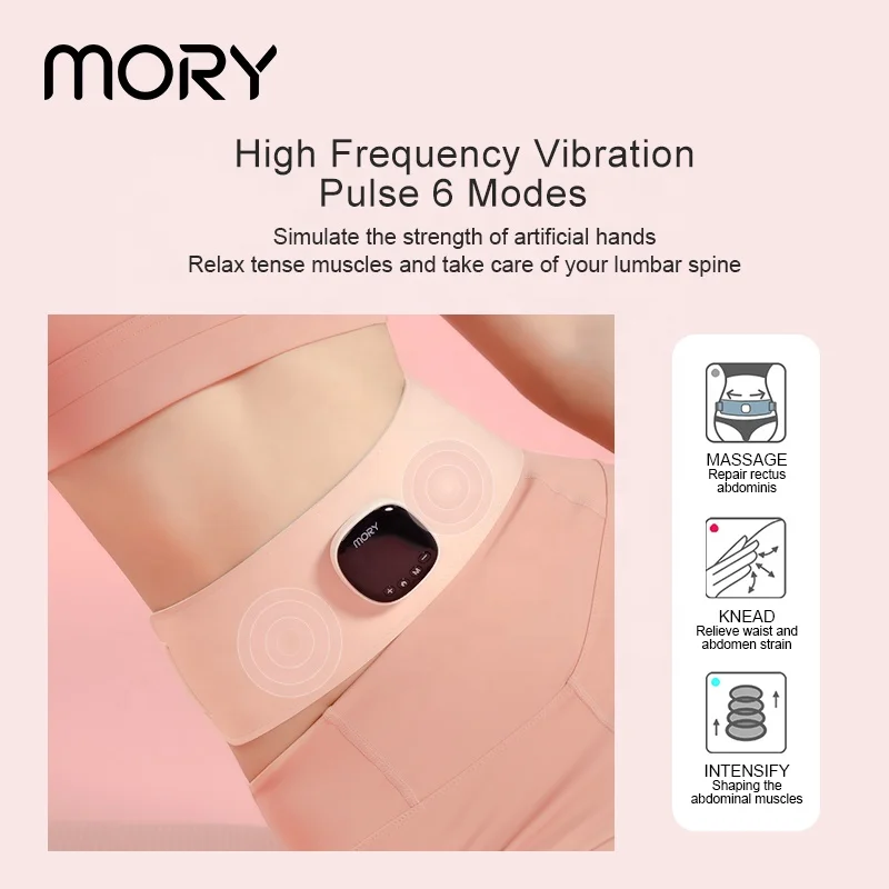 Portable Electric Heat Pad Rechargeable Belly Warmer Belt Best Menstrual Care Period Pain Relief