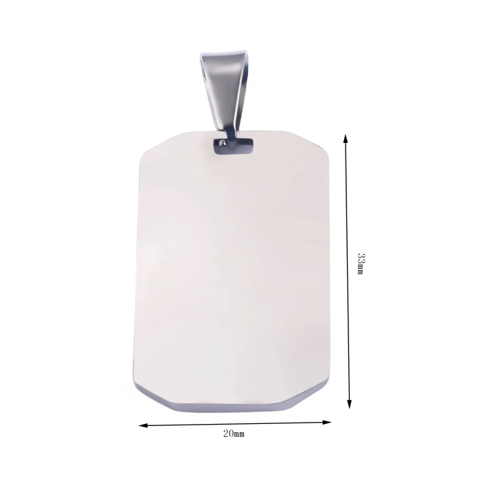 Customized 18K Gold Plated Stainless Steel Mens Dog Tags Pendant Blank Laser Engraved Promotional Jewelry Charm For Engraving
