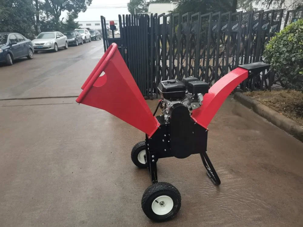 6.5HP 3 Inch Gasoline LIFAN Engine Wood Crusher Wood Chipper Shredder Machine CE