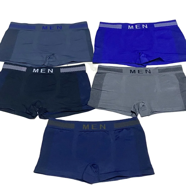 0.45 Dollar Model XSY031 Wholesale Ready Ship Soft Stretch Knit Comfortable Boxers Briefs For Men