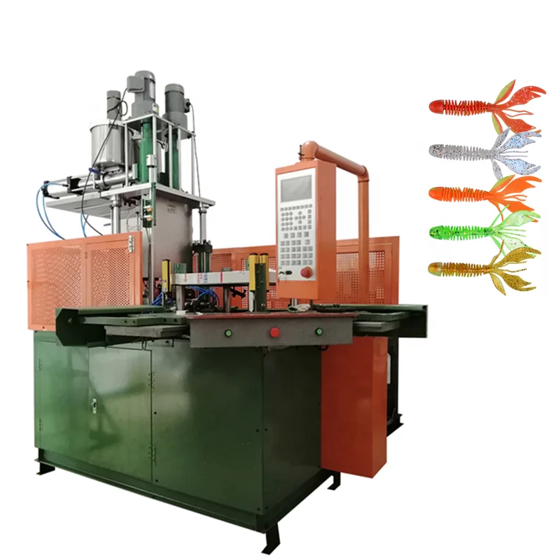 
CE Certification vertical automatic fishing lure Soft Plastic making injection machine 