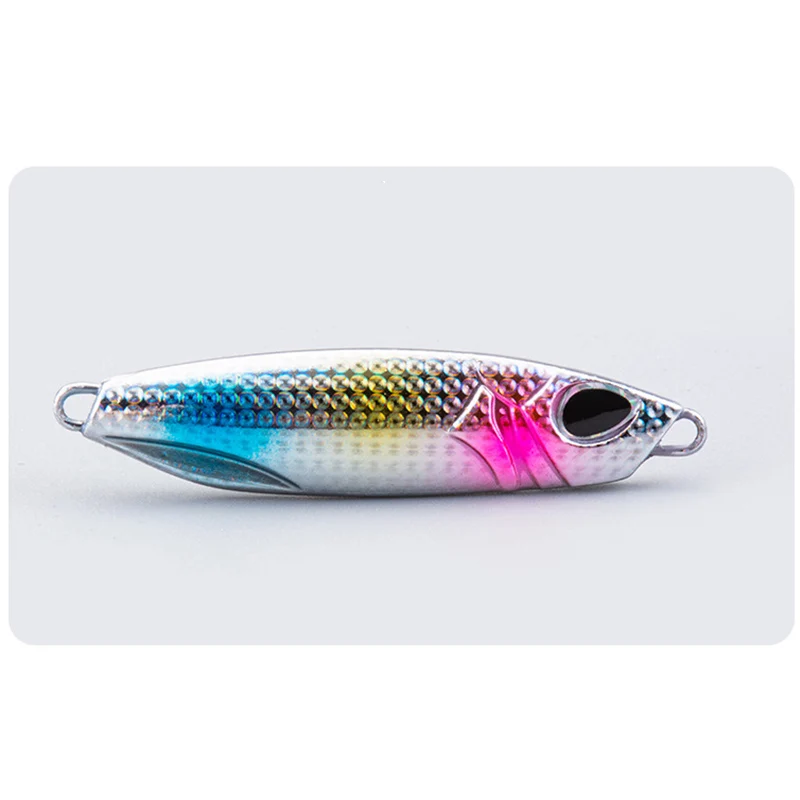 WEIHE 8 Colors 10g 15g 20g 25g 30g 40g Lead Fish Artificial Hard Metal Fishing Lure With 3D Eyes
