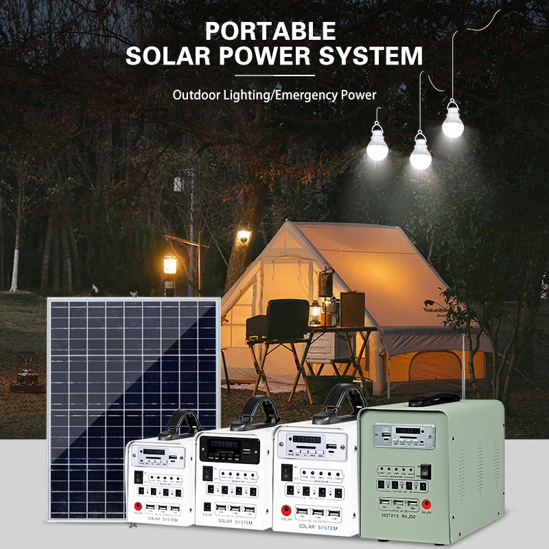 Solarthon Capacity Battery Solar Power Panel For Home Metal Pc Portable 30w 40w 50W Off Grid Solar Energy System