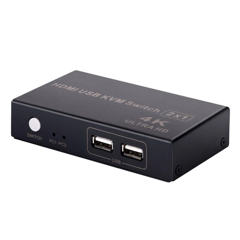 4K HDMI KVM Switch USB Switcher box 2X1 for windows