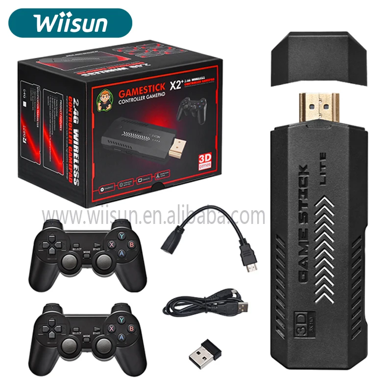 D  X2 Game Stick GD10 Plus 4K Retro Gaming Console HD Output Video Game Console  Classic Game Consola For PSP/N64