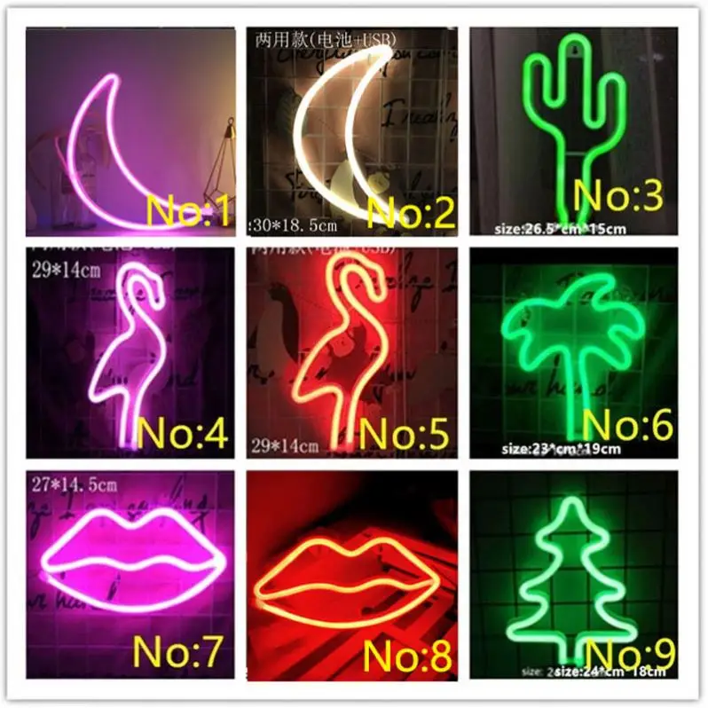 LED Neon Light Rainbow Wall Art Sign Lights Hello Bedroom Decoration Hanging Neon Lamp Home Party Holiday Decor Xmas Gift