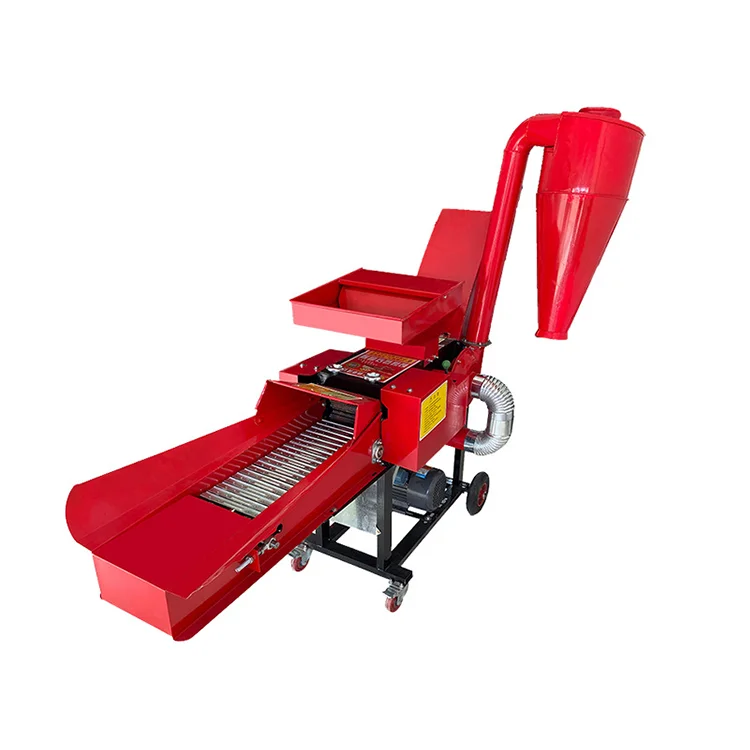 homemade diesel silage chaff cutter machine farm horse hay cutting machine