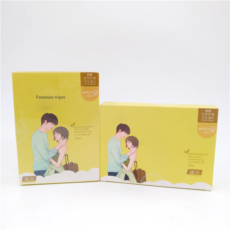 
Soft as cotton Feminine wet wipes with single packing 