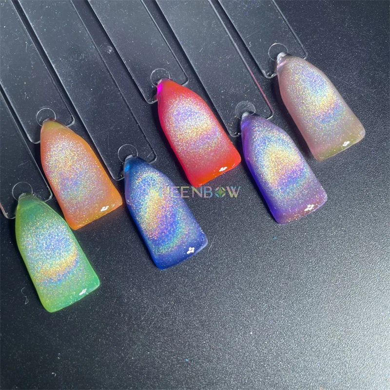 Sheenbow Holographic glitter powder colorshift pigments rainbow holo magnetic pigment