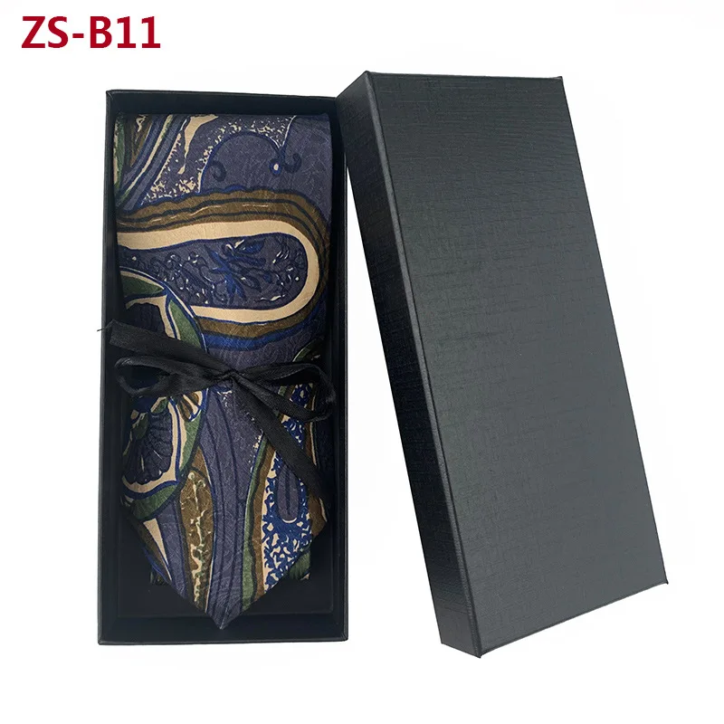 Handmade 100% Organic Silk Paisley Floral Cravat Necktie Men Tie