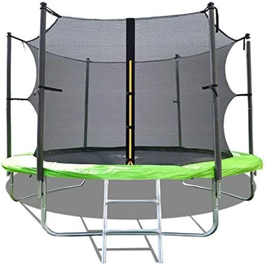 CE Approved 8 10 12ft Round Outdoor Recreational Trampoline, Heavy Duty Steel Trampoline for Children Adults