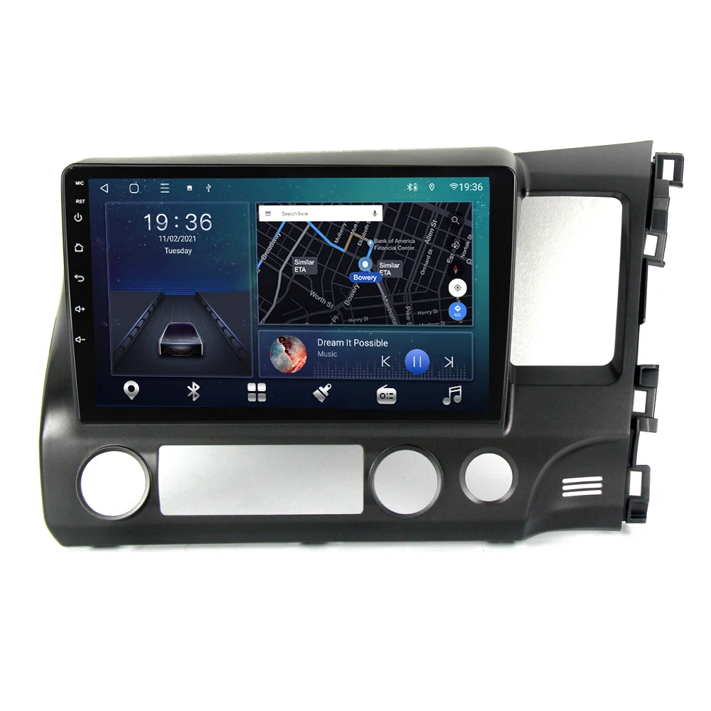 Android Car Radio Multimedia Video Player for Honda Civic 2006-2011 RHD GPS Navigation Head Unit with carplay wifi BT