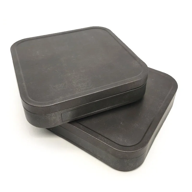 Recyclable Food Grade Square Storage matt made old retro brick Tea Container Tin Can