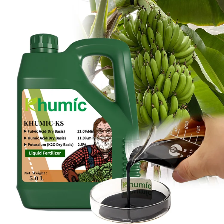 High grade humic fulvic acid organic concentrate fertilizer for irrigation systems Potassium fulvic acid liquid