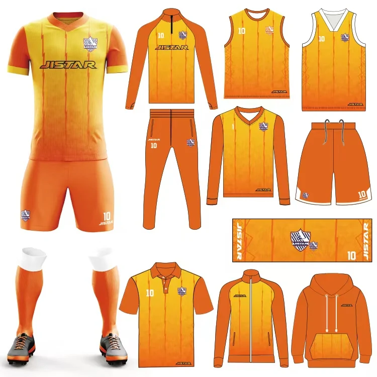 Wholesale High Quality Football Kits Full Set Soccer Kit Youth Custom Soccer Jersey 2023 2024 Quick Dry T Shirt Men Soccer Wear