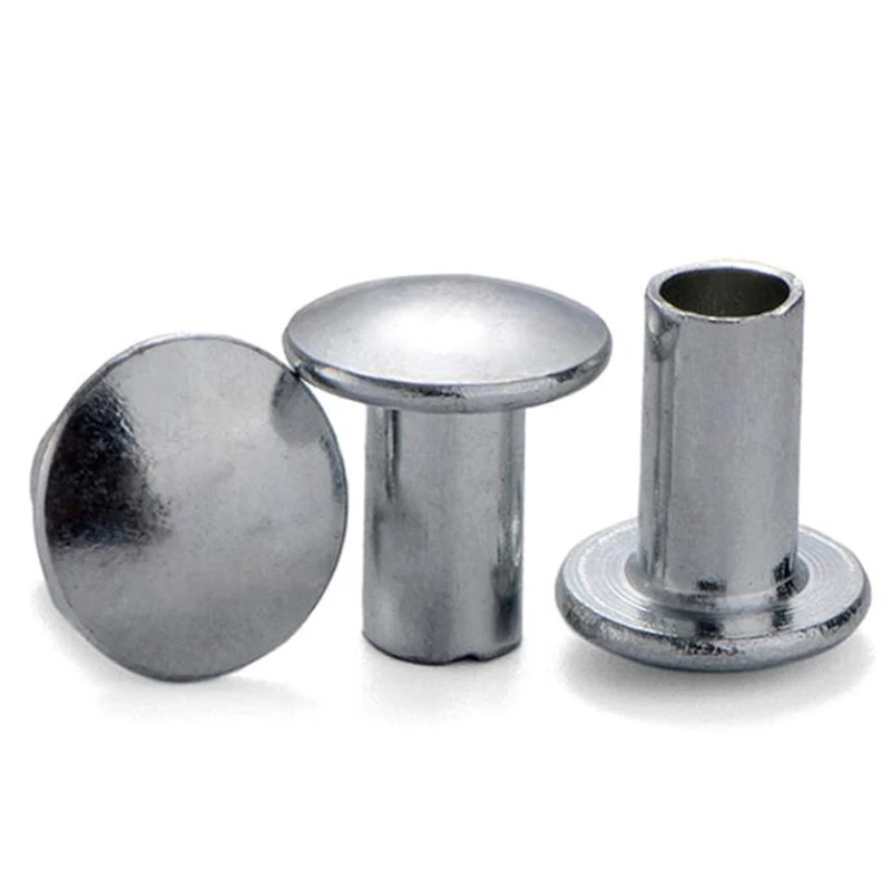 Stainless Steel SS SUS AISI ANSI 304 316 316L A2 A4 70 80 DIN Semi Tubular Pan Head Rivet Plain Polish Finish