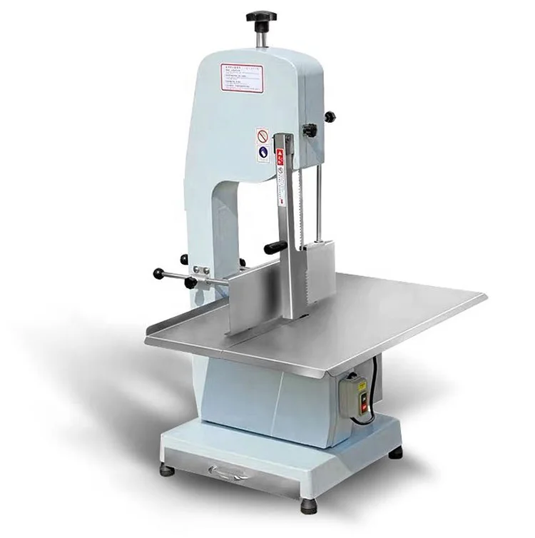 Commercial Electric Meat Band Saw Bone Saw Machine Cutter Heavy Duty Frozen Meat Frozen Fish Steak Cutting Stainless Steel