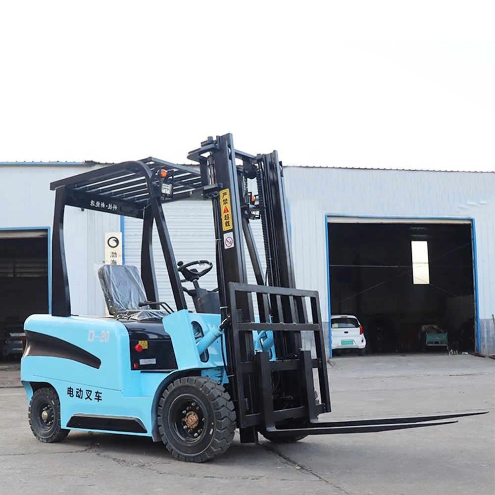 New 4 Wheel Battery Forklift Portable 1Ton 2ton Small Mini 3 Ton 3.5 Ton Electric Forklift Pallet Truck For Sale