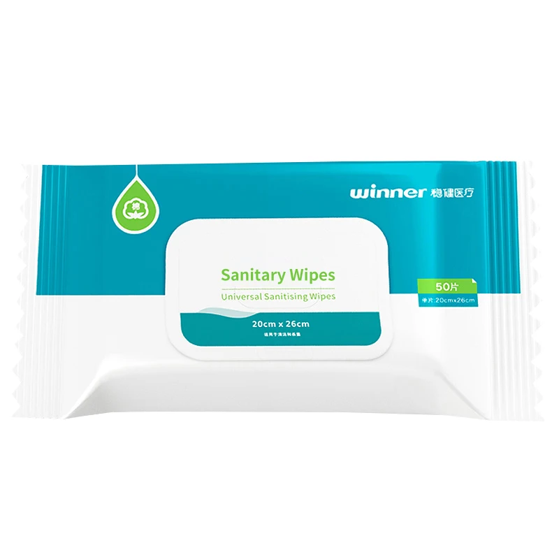 Winner OEM ODM Wet Water Tissue Disposable Cleaning Wipes Quaternary Ammonium Compounds Alcohol Sterilization Cleaning Wipes