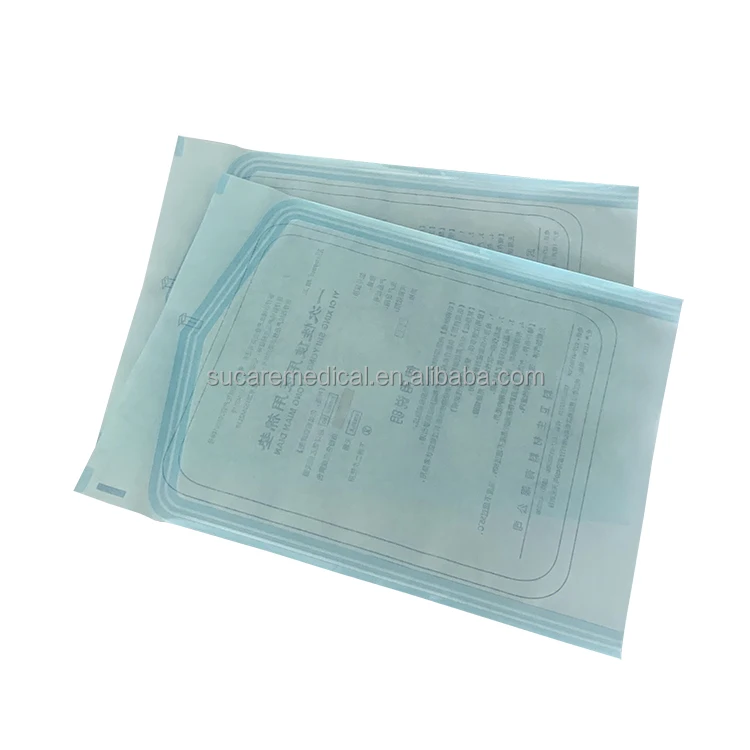 Disposable heat sealing sterilization pouch flat medical device sterilizing packaging bag