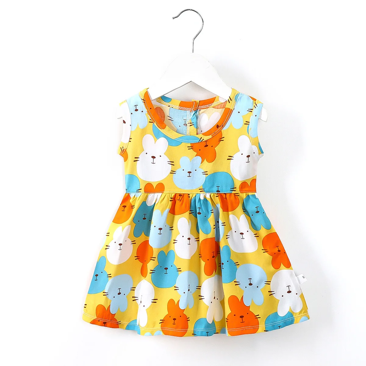 Summer new girls cotton silk princess dress 0-8 years old baby girl nightdress wholesale