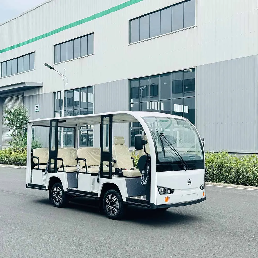 Electric Sightseeing Bus 8-17 Seater with air conditioning Tour Bus Mini electric sightseeing car for carrying passengers