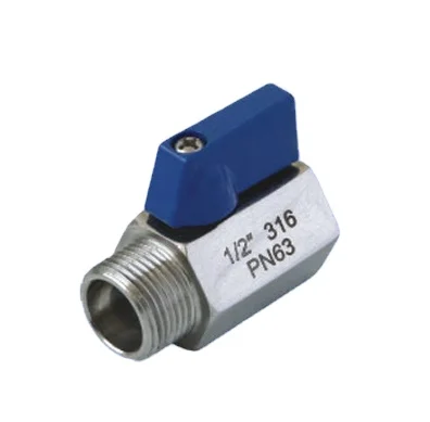 Нержавеющая сталь 316 мини шаровой кран мужской/резьба PN63 PN10 bsp-npt
