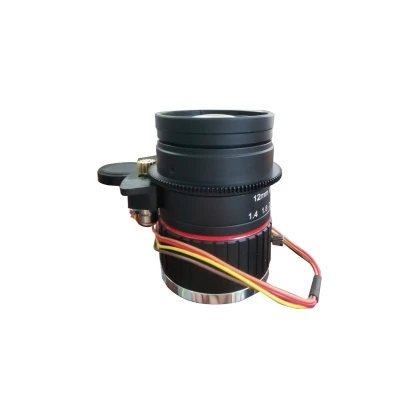 CCTV Lens For law enforcement Camera F1.4 12mm Lens 12MegaPixel C-mount   motorized focus