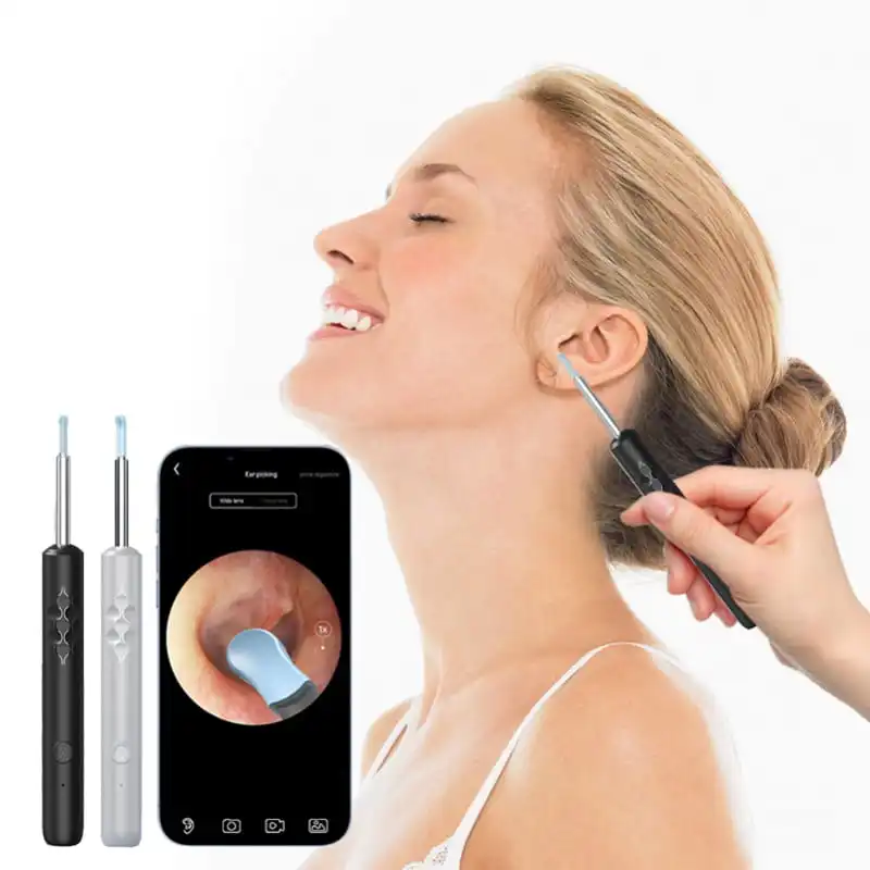 A-Beauty rechargeable LED light electric earwax removal endoscope earwax remover with HD camera WiFI connection