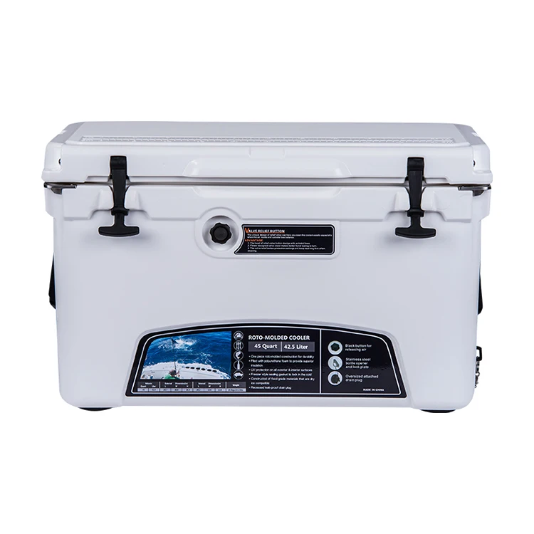 45QT Ice Cooler Boxes Shipping Picnic Rotomold Plastic Box Cooler