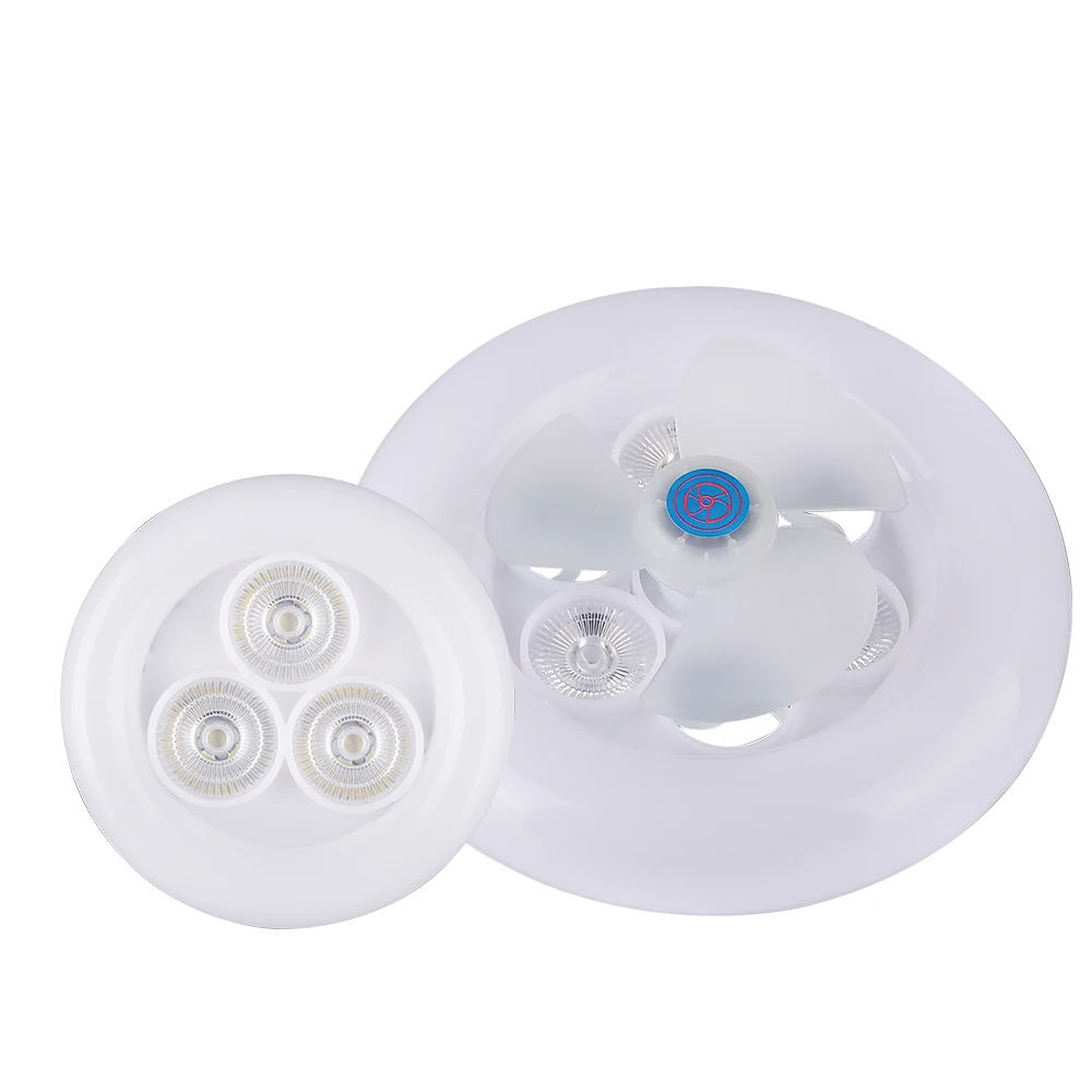 Hot selling 36w/28+28w Ceiling Fan AC165-265V E27 Dimmable Spotlight RGB Light LED Fan Lamp Widely used for bedroom,office