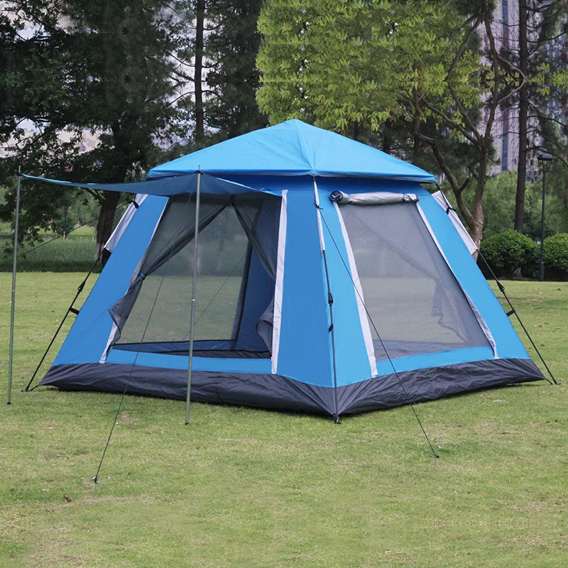 New Style Outdoor Tent 4-5 Persons Full-automatic Double Beach Camping Simple Multi-person Rainproof Camping Tent