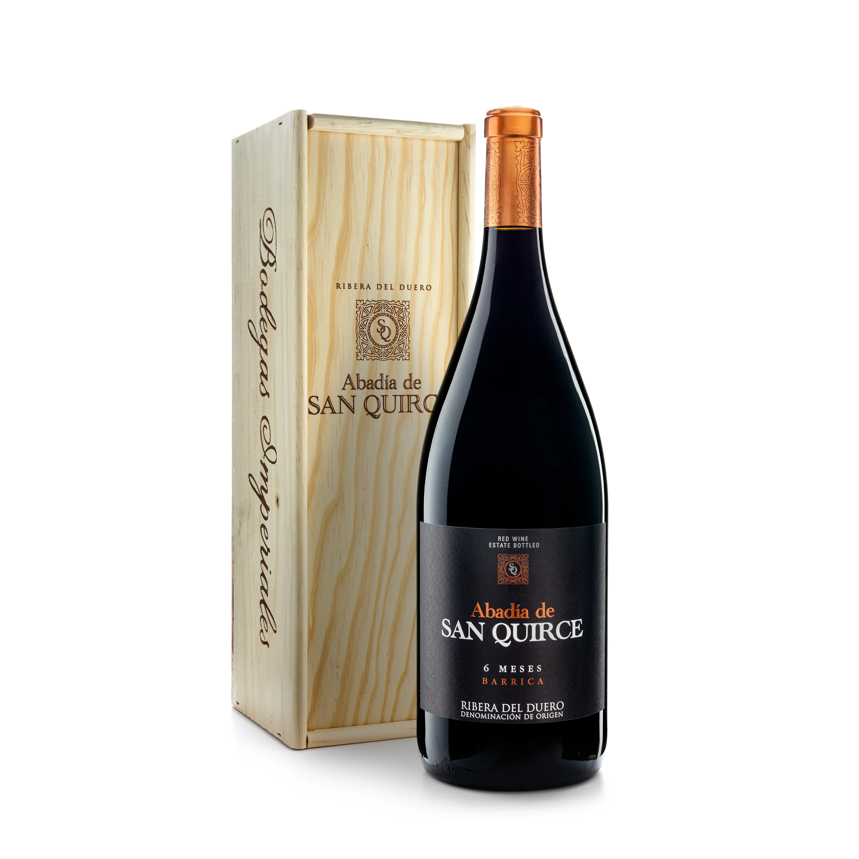 Лучшее качество Испанское Красное вино Abadia San Quirce DO Ribera del Duero 6-месячная бочка для стола бутылка 1500 мл готовая к отправке