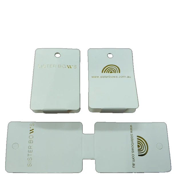 Supermarket Delicate shop display selling smart packaging with Gold Logo hair clip packaging card