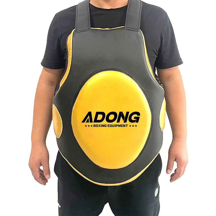 AIDONG Professional Boxing Body Protector Chest Guard for MMA Karate Taekwondo Sparring Chest Gear Customize Logo