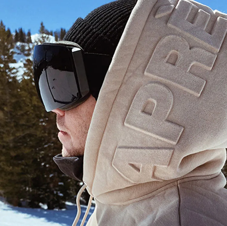 Custom Cotton Polyester Blend Big Tall 3d Logo Embossed Hoodie Men Clothing 3d Embossed Hoodie For Men