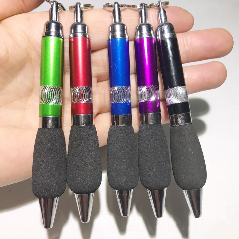 
Factory retractable ball pen with retractable badge holder 