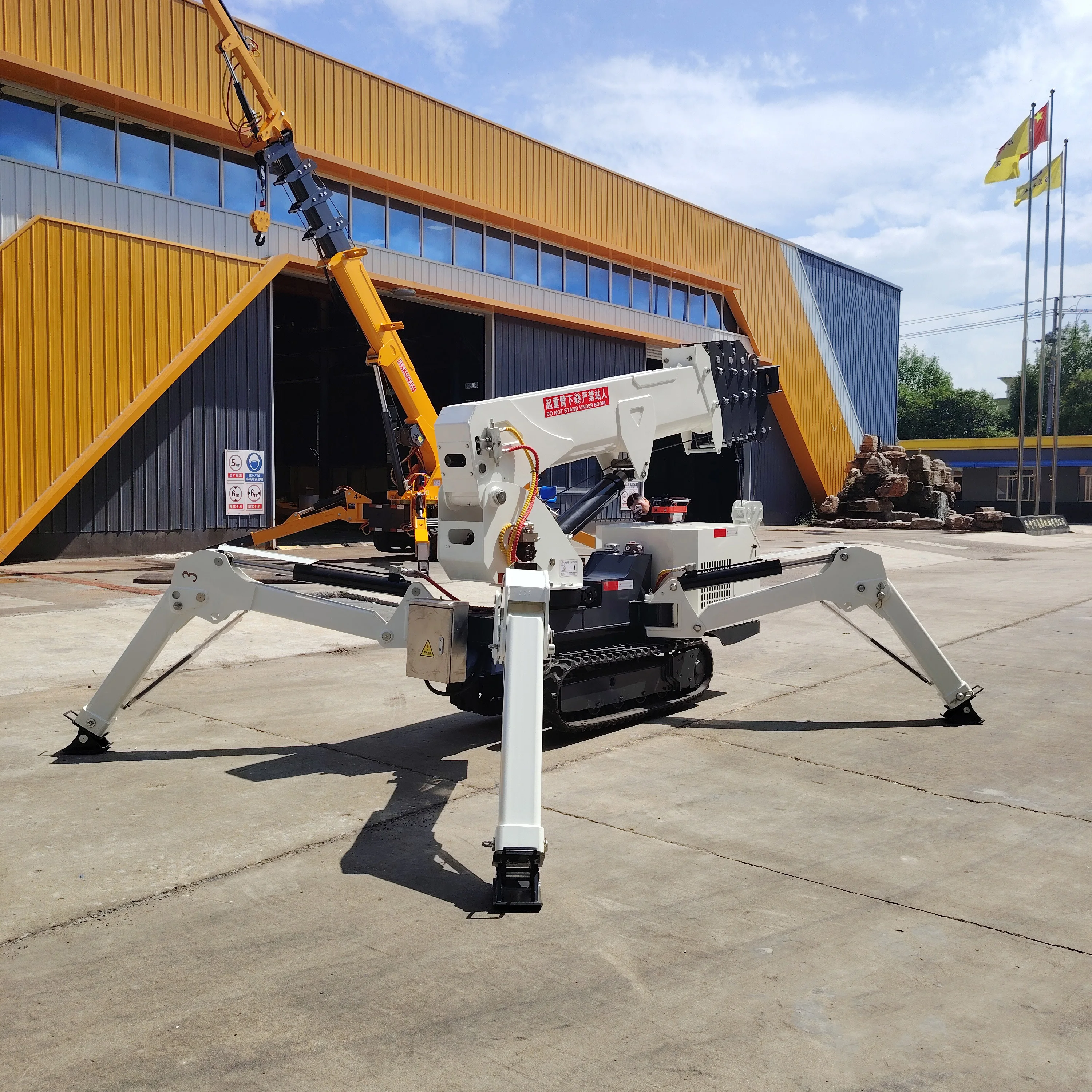 P-319 CE EPA High Quality Crawler Lifter 3 5 8 10 Ton Heavy Tracked Cranes 8t Construction Mobile Spider Crane For Sale