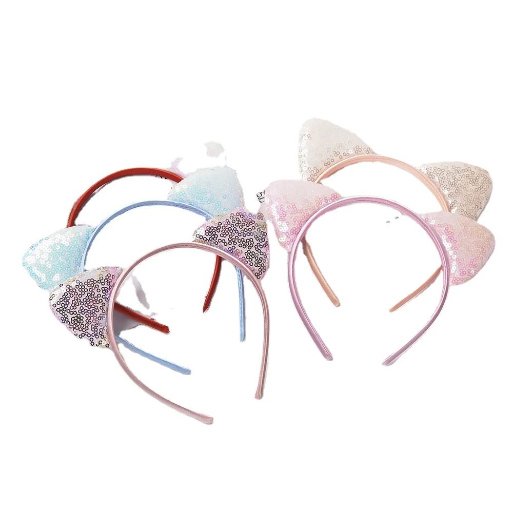 Cat ear hair hoop sweeps code hot South Korean face headdress lovely sweet hair clip ceaseless hair hoop