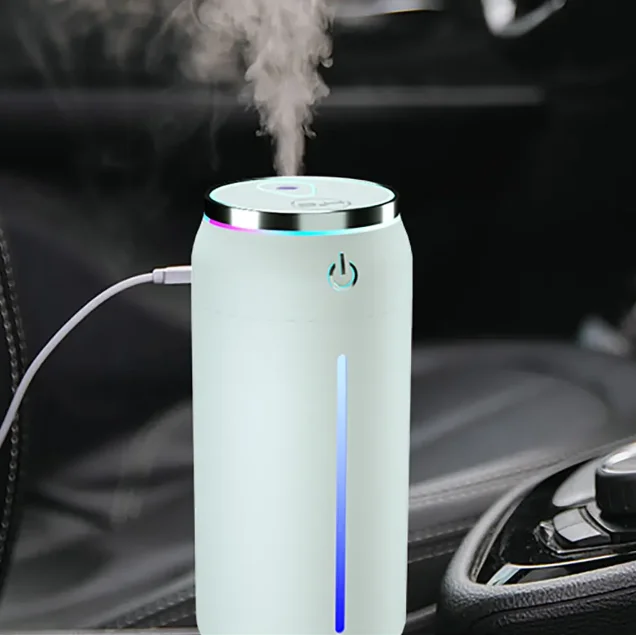 Car Cool Mist Usb Humidifier Ultrasonic Cool Water Refreshing Air Auto Mini Humidifier aroma diffuser With 7 Color Led Lamp
