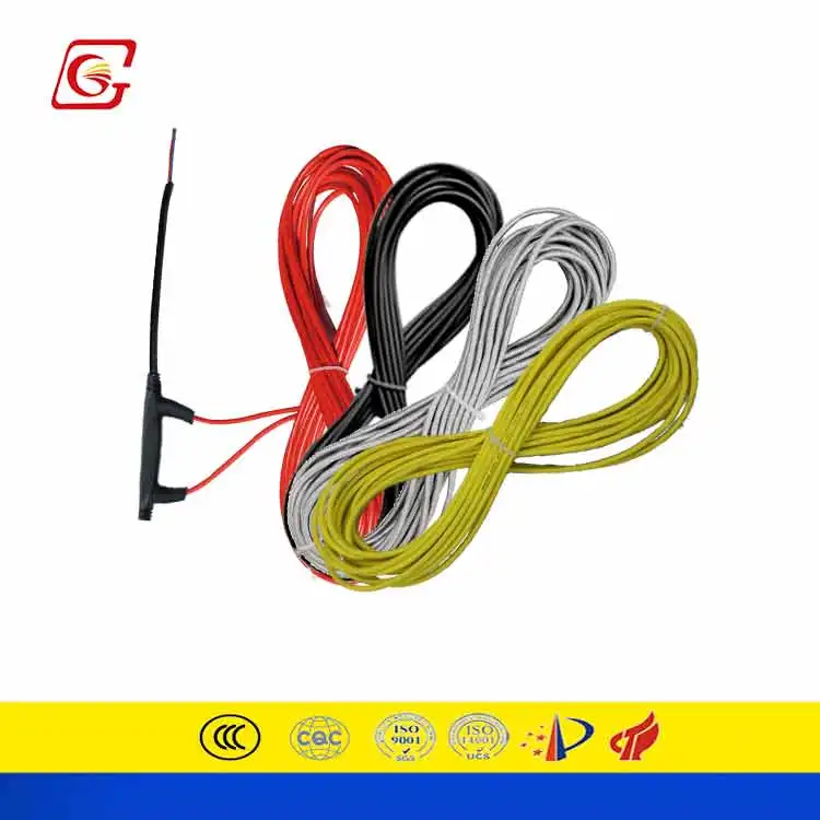 High Quality Thicker Silicone Rubber Carbon Fiber Heating Cable Heating Wire DIY Heating Products