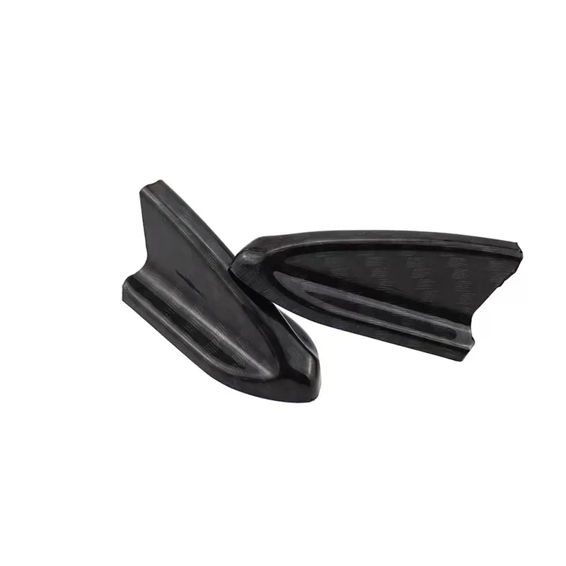 10pcs UV-protected Weatherproof Black Car EVO-Style PP Roof Shark Fins Spoiler Wing Kit Vortex Generator Antenna