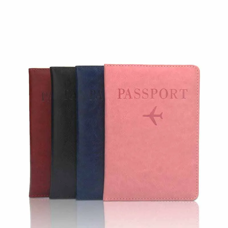 Factory Wholesale Price Multi-card RFID Blocking Passport Holder Customize Pu Passport Holders
