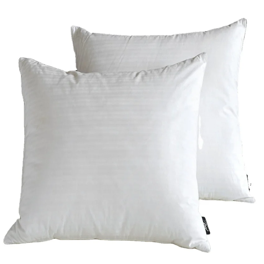 2025 Big OEM Order Service Down feather cushion insert white goose down pillow insert 18x18 size
