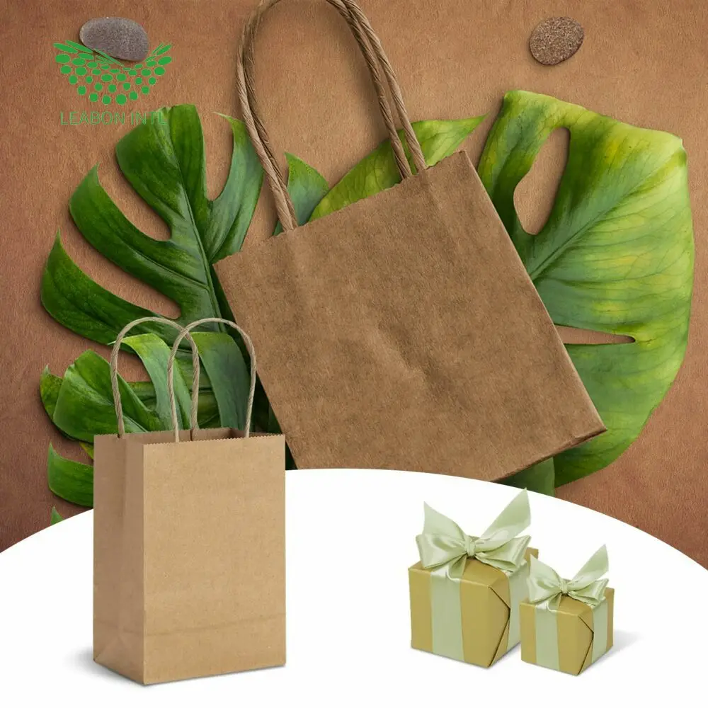 Fully Automatic Square Bottom Kraft Paper Bag Machine Making Paperbags With Twsited Rope Handle Made Paper Bag